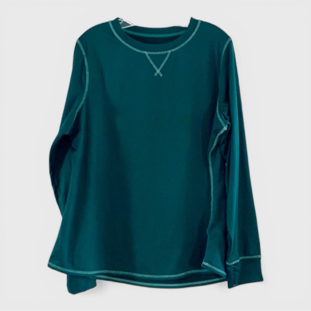 317 10/$50🏄🏻‍♀️ Climate Right Green Long Sleeve Top